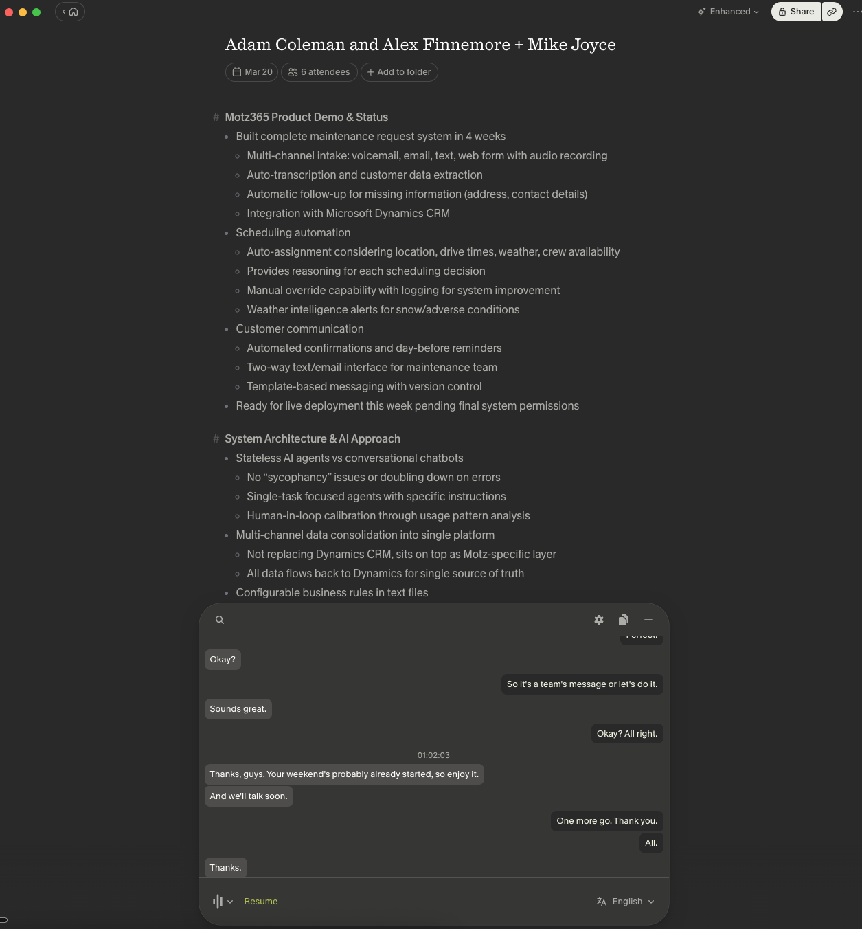 Interview transcript